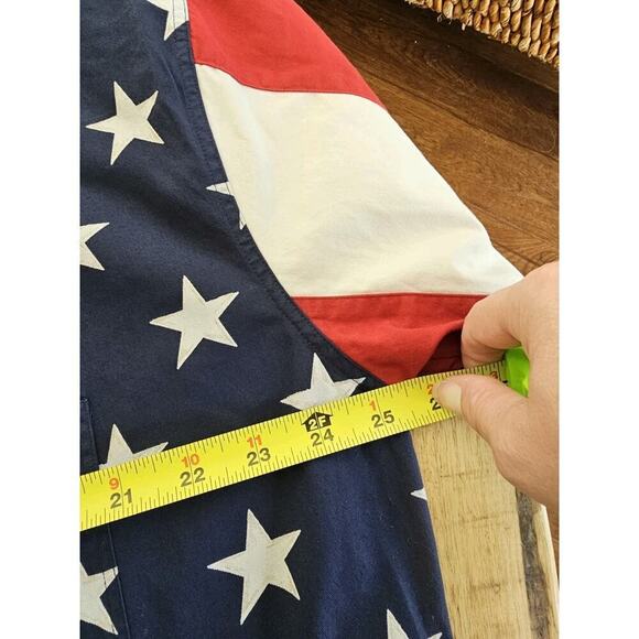 Chaps Ralph Lauren American Flag Button Down Shirt Men’s L Preppy Patriotic - Picture 3 of 8